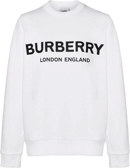 burberry jumper white|burberry sweatshirt men's.